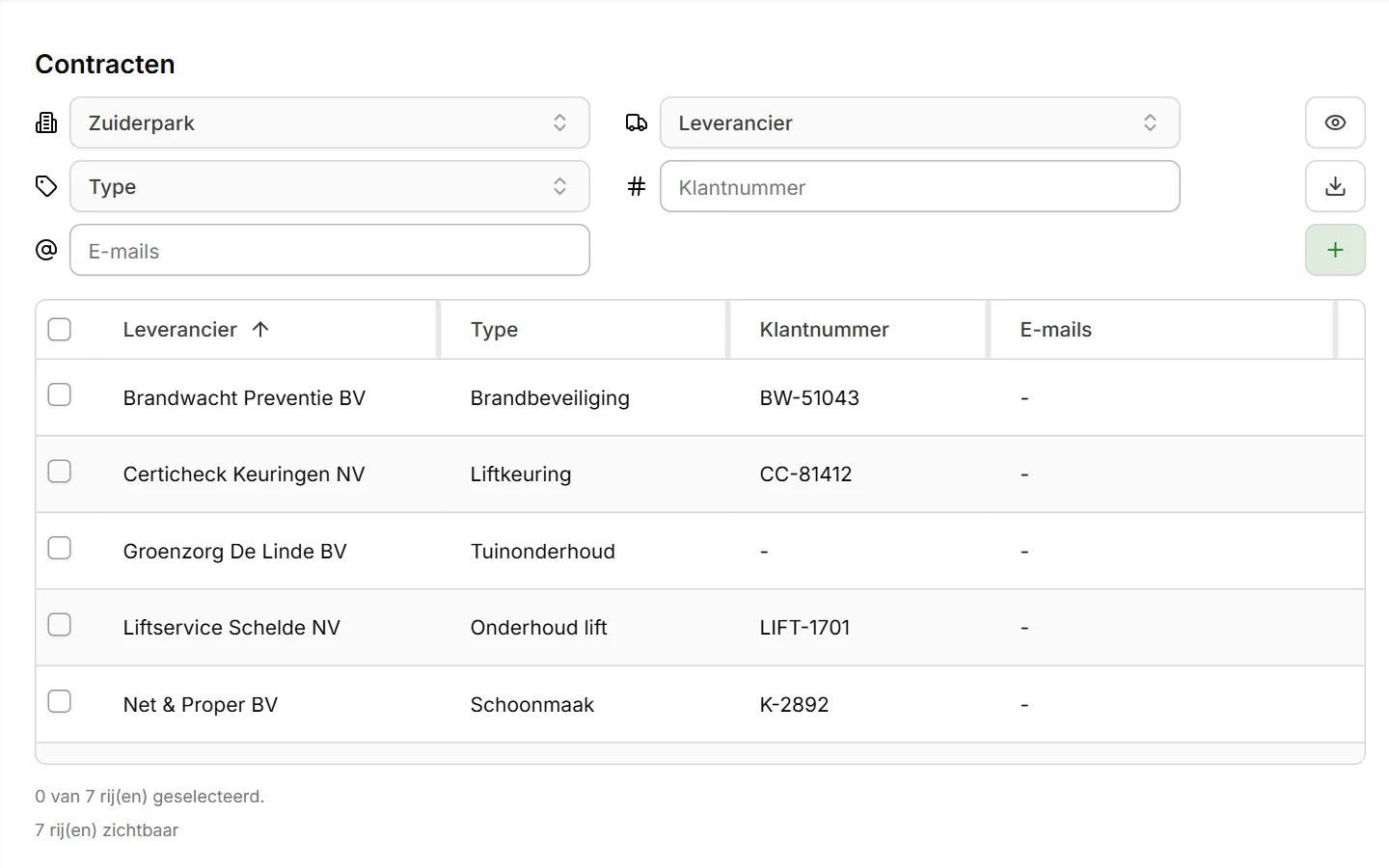 Contracten met herinneringen