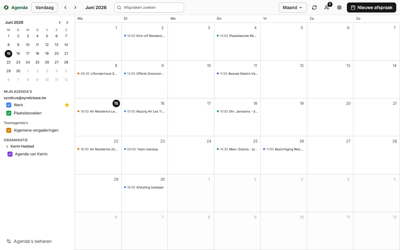 Eén agenda, automatisch gesynchroniseerd