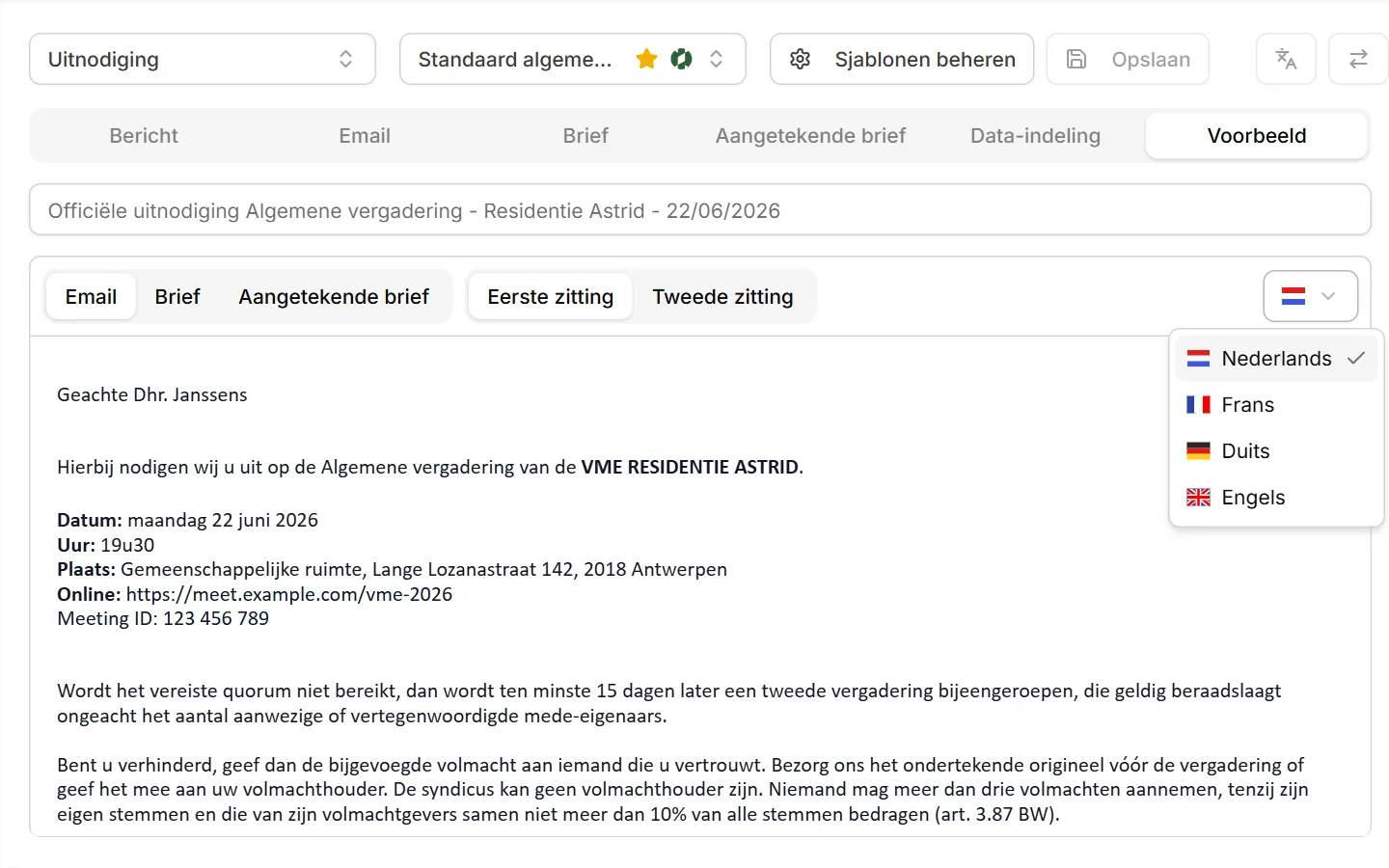 Vertaald in één klik